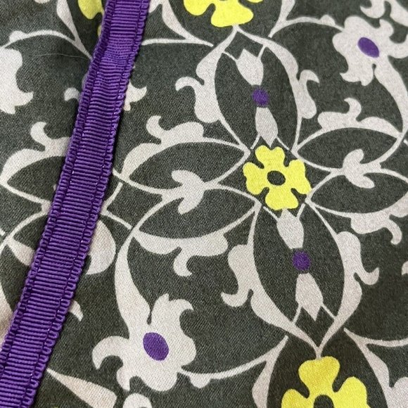 Lizgolf Athletic Skort Floral Sportswear Womens Sz 8 Olive Green Trimmed Lined - Picture 2 of 6